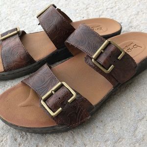BOC Born Concept brown flat sandal slip ons